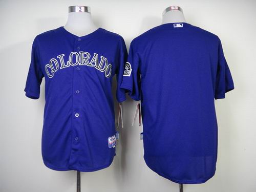 Colorado Rockies blank purple men baseball mlb Jersey