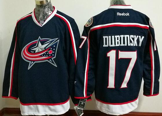 Columbus Blue Jackets 17 Brandon Dubinsky Blue men nhl Jersey