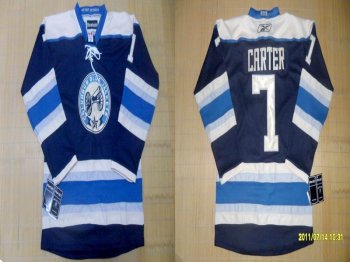 Columbus Blue Jackets 7 CARTER men nhl ice hockey jerseys