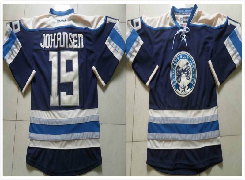 Columbus Blue Jackets Ryan Johansen 19 blue men nhl ice hockey jerseys