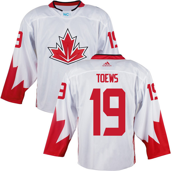 Custom Youth Canada 2016 World Cup #19 Jonathan Toew white Hockey jerseys