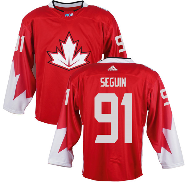 Custom Youth Canada 2016 World Cup #91 Tyler Seguin red Hockey jerseys