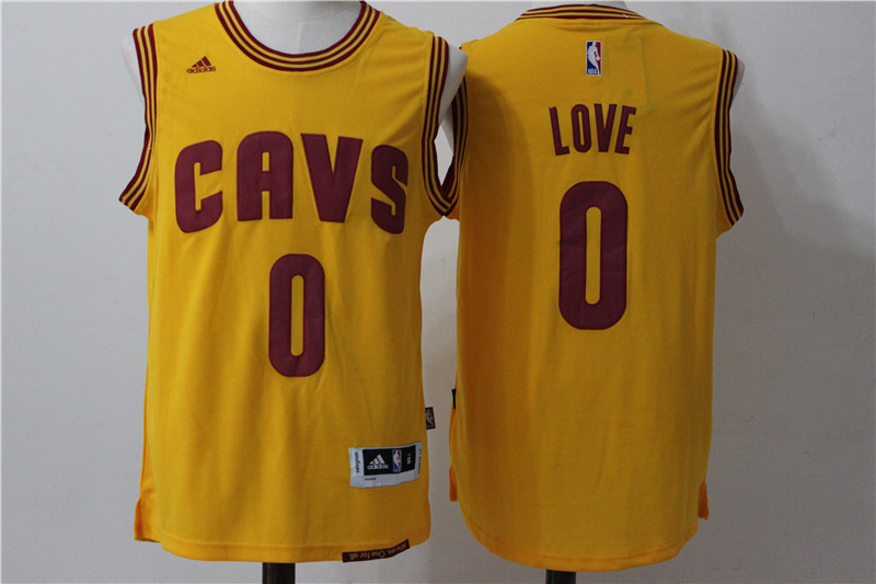 Mens 0 Love Basketball Jersey Yellow