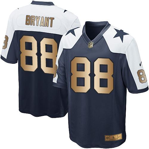Dallas Cowboys Dez Bryant 88 blue white Thankgivings nike nfl jerseys