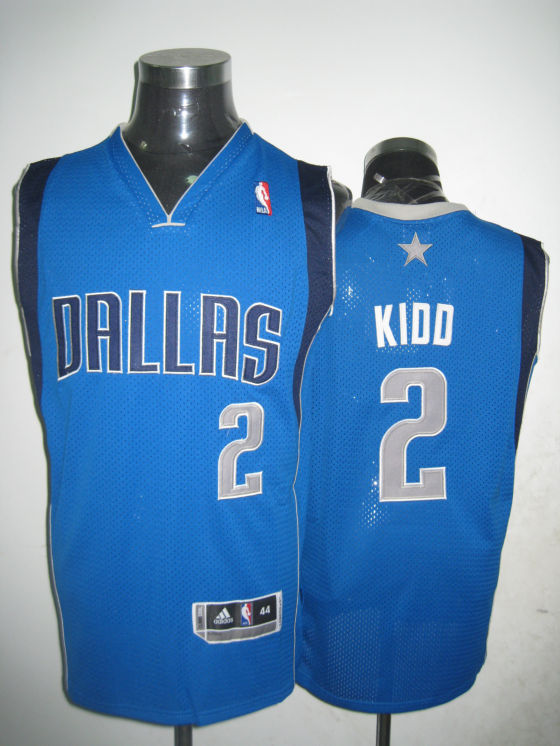 Custom Dallas Mavericks 2 Jason Kidd blue adidas men NBA basketball Jersey