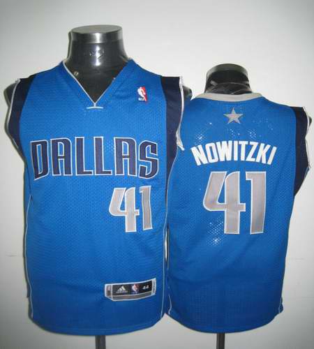 Dallas Mavericks 41 Dirk Nowitzki blue nba jerseys