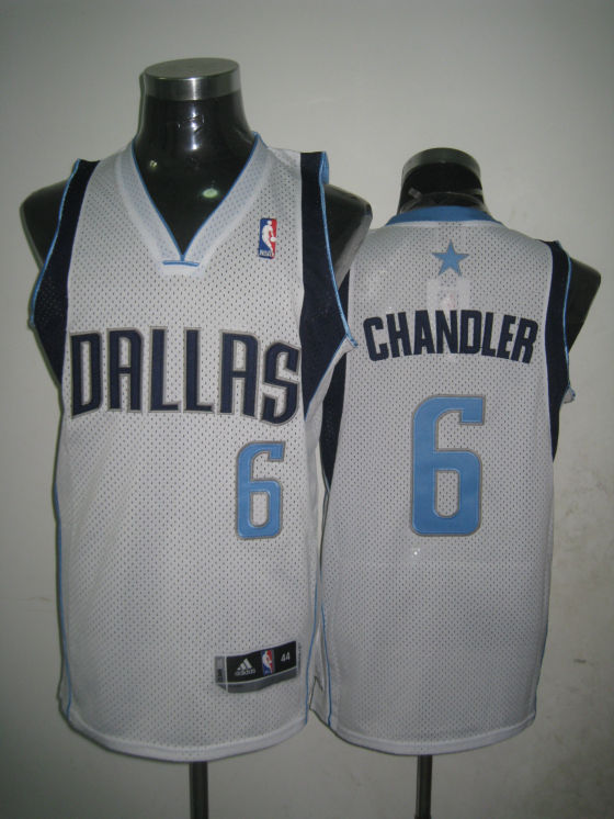 Dallas Mavericks 6 CHANDLER  white adidas men NBA basketball Jerseys