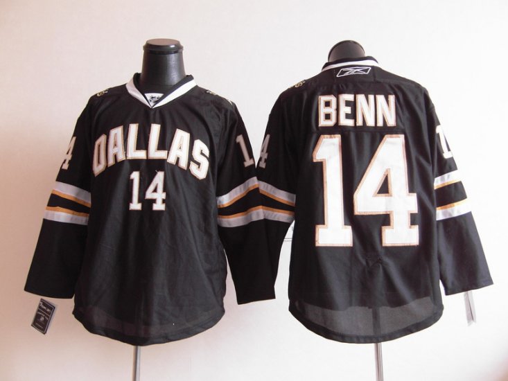 Dallas Stars 14 Jamie Benn Black men nhl ice hockey jerseys