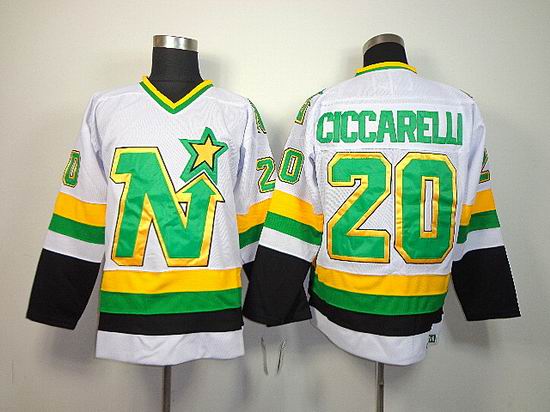 Dallas Stars 20 CICCARELLI Green men nhl ice hockey jerseys