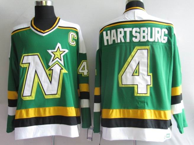 Dallas Stars 4 Hartsburg Green men nhl ice hockey jerseys