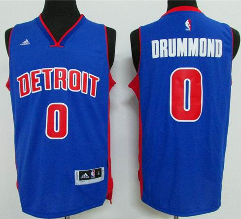 Detroit Pistons 0 Andre Drummond blue adidas men nba basketball jerseys