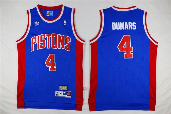 Detroit Pistons 4  Joe Dumars blue Soul Swingman Stitched adidas men nba basketball jerseys