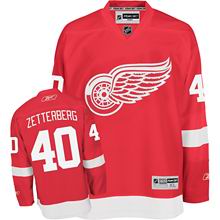Detroit Red Wings 40 Henrik Zetterberg Red men ice hockey nhl jerseys