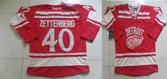 Detroit Red Wings 40 Henrik Zetterberg new Red men  ice hockey nhl jersey