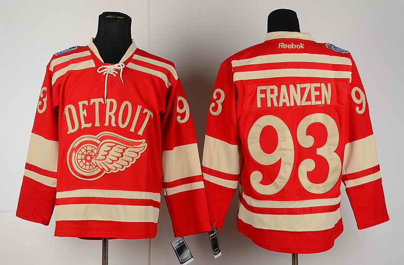 Detroit Red Wings 93 Franzen Red Vintage men ice hockey nhl jerseys