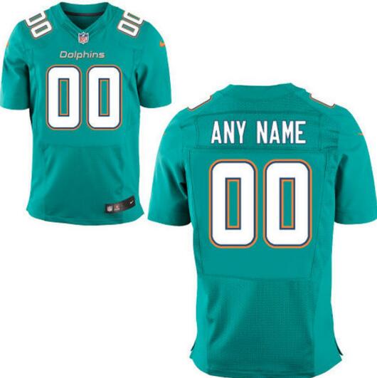 Dolphins Nike Aqua green Custom Elite Jersey for Men women youth kids for Men women youth kids