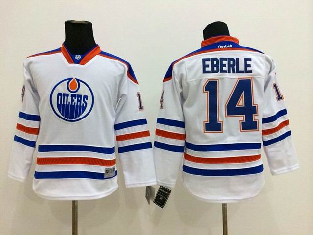Edmonton Oilers 14 Jordan Eberle white men nhl ice hockey  jerseys