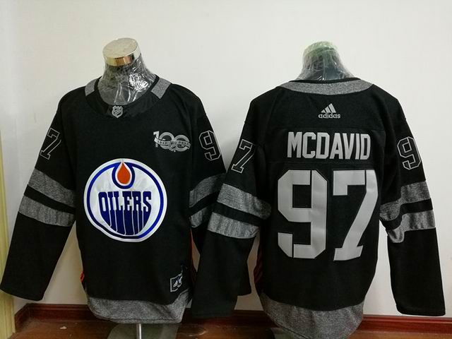 Edmonton Oilers 97  Connor Mcdavid Black 2017 Centennial Classic Premier Player men nhl ice hockey  jerseys