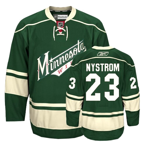 Eric Nystrom  23 Green Third Minnesota Wild men nhl ice hockey  jerseys