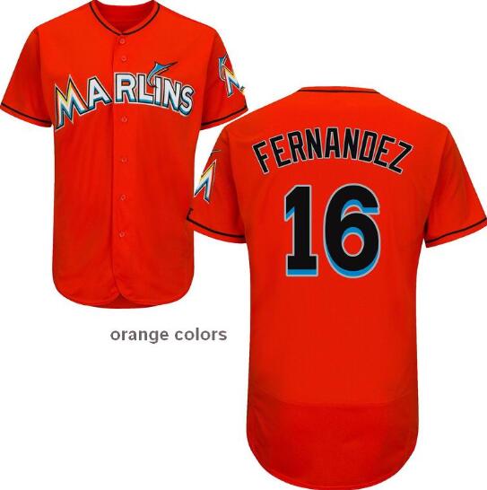 Florida Marlins 16 Jose Fernandez orange Flexbase Authentic Collection men baseball mlb Jersey