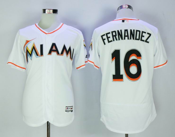 Florida Marlins 16 Jose Fernandez white Flexbase Authentic Collection men baseball mlb Jersey