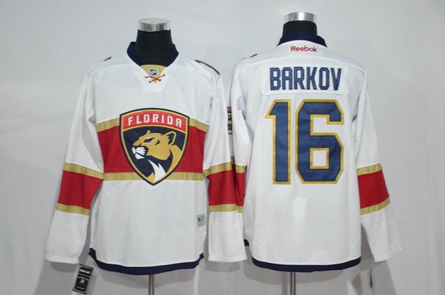 Florida Panthers 16 Aleksander Barkov white men nhl ice hockey  jerseys