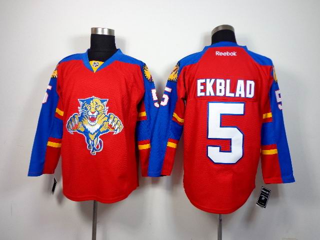 Florida Panthers 5 Aaron Ekblad Red men nhl ice hockey  jerseys