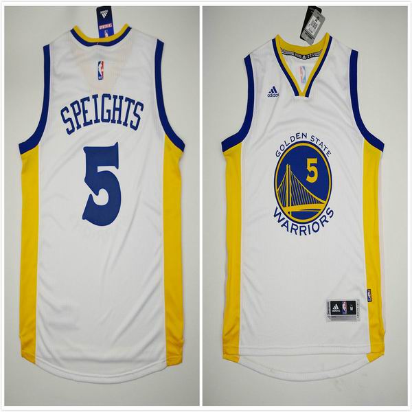 Golden State Warriors 5 Speights white adidas men nba basketball jerseys