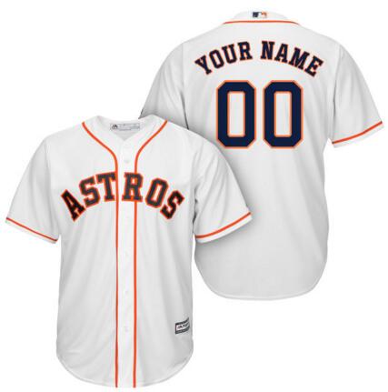 Houston Astros jerseys Majestic White Cool Base Custom any name number