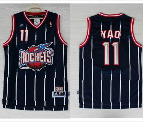 11-YAO-dark blue  men nba basketball jersey