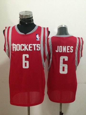 6 Terrence Jones red nba basketball jerseys