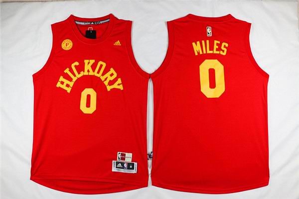 Indiana Pacers 0 C.J. Miles Red adidas men nba basketball jerseys
