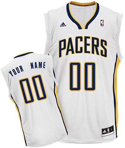 Indiana Pacers Custom white adidas Home Jersey for sale