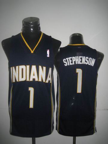 Indiana pacers 1 Lance Stephenson dark blue adidas men nba basketball jerseys