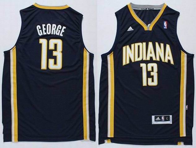 Indiana pacers 13 Paul George blue signature jerseys