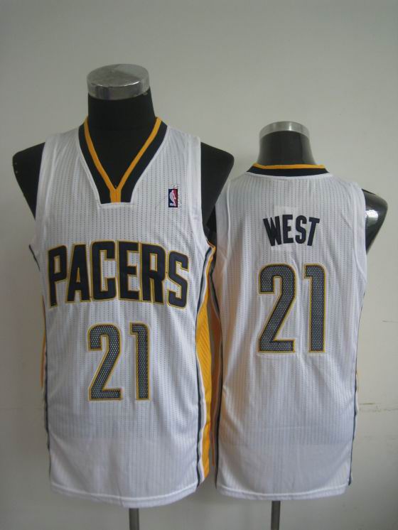 Indiana pacers 21 WEST white adidas men nba basketball jerseys