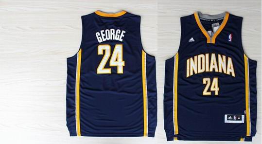 Indiana pacers 24 Paul George blue Swingman adidas men nba basketball jerseys