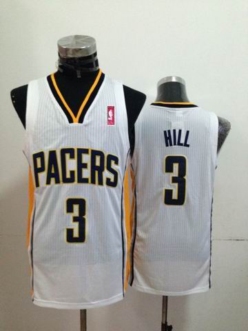 Indiana pacers 3 George Hill white adidas men nba basketball jerseys