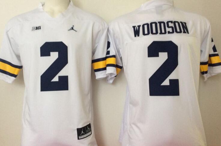 Jordan Michigan Wolverines 2 Charles Woodson white men NCAA college Football Jerseys