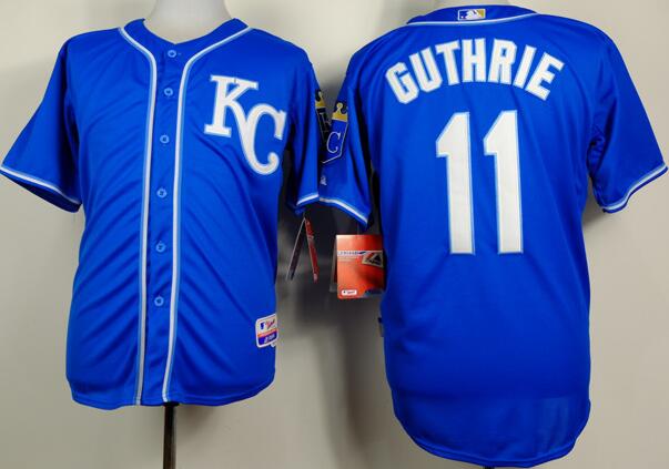 Kansas City Royals 11 guthrie blue baseball jersey