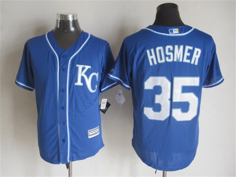 Kansas City Royals 35 Eric Hosmer Blue Alternate 2 New Cool Base Stitched mlb Baseball Jersey