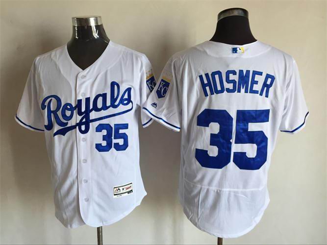 Kansas City Royals 35 Eric Hosmer white Flexbase Authentic Collection baseball mlb Jersey