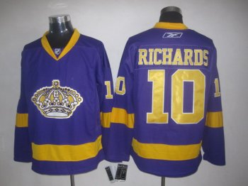 LOS ANGELES KINGS 10 purple men nhl ice hockey  jerseys