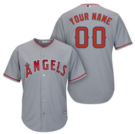 Los Angeles Angels of Anaheim jerseys Majestic grey Alternate Cool Base Custom any name number