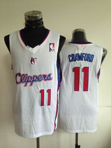 Los Angeles Clippers 11 Jamal Crawford white adidas men nba basketball jerseys
