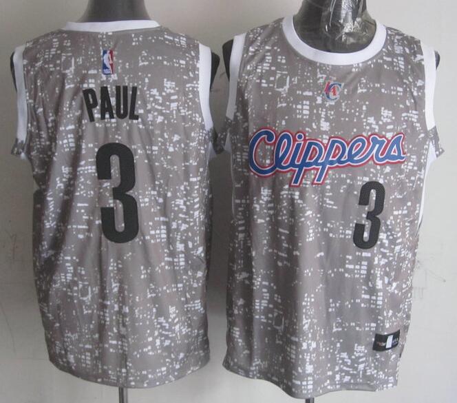 Los Angeles Clippers 3 Chris Paul Grey adidas men basketball NBA jersey