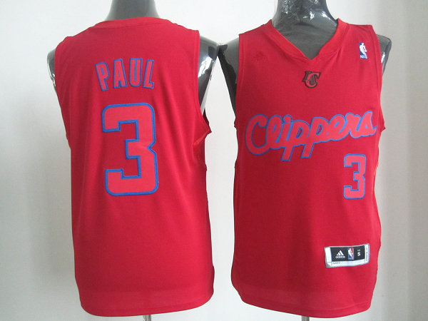 Los Angeles Clippers 3 Chris Paul Red  Christmas adidas men nba basketball jersey