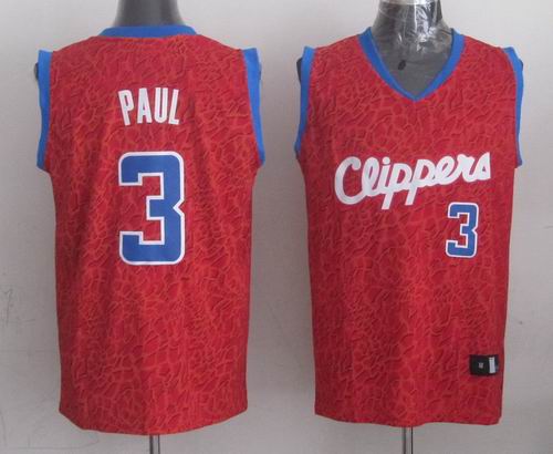 Los Angeles Clippers 3 Chris Paul Red Decorative pattern  adidas men nba basketball jerseys