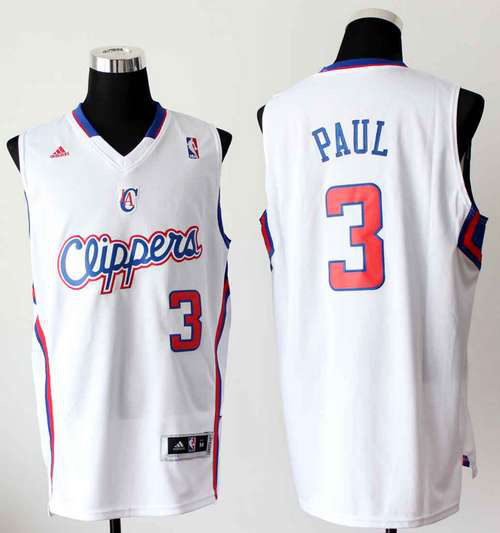 Los Angeles Clippers 3 Chris Paul White  Revolution 30 adidas men nba basketball jerseys