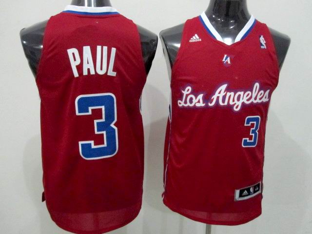 Los Angeles Clippers 3 chris paul Red adidas men nba basketball jerseys